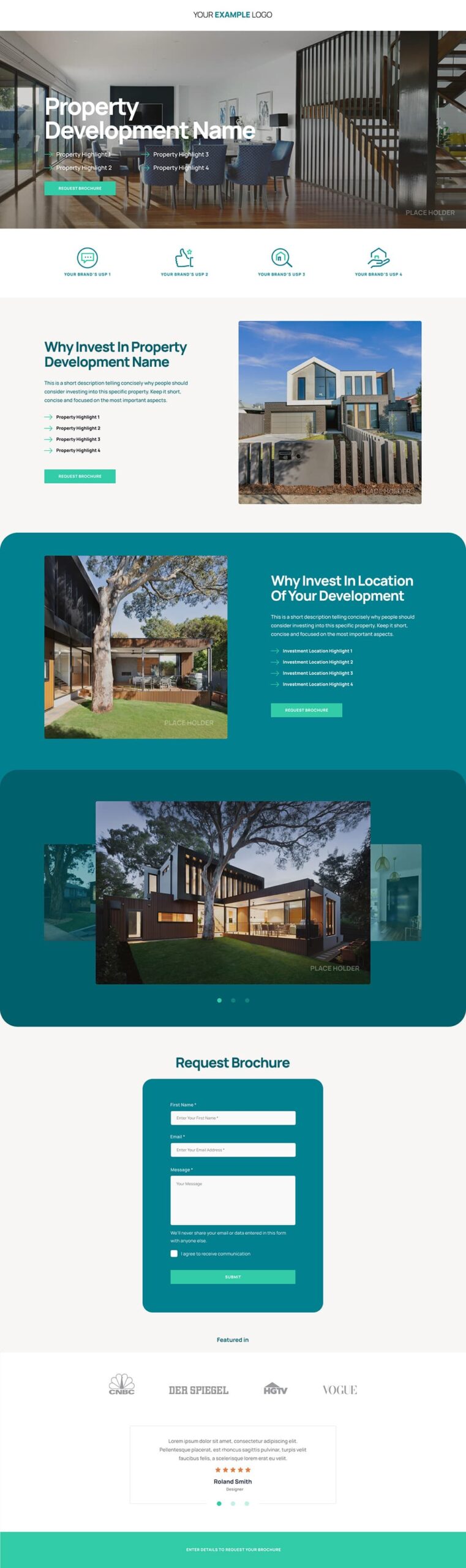 Free Landing Page Template
